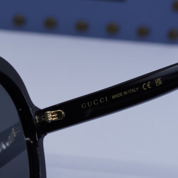 Gucci GG1240S 001 Round Sunglasses - Black\\Grey main image 10